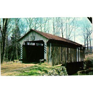 Johny Little Bridge Fallsburg Ohio Licking County Postcards Travel Souvenir